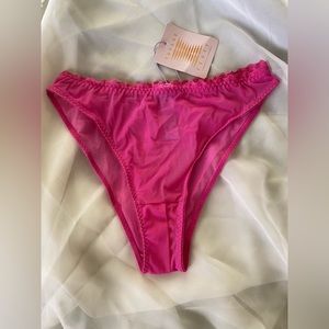Savage X Fenty pink mesh panties